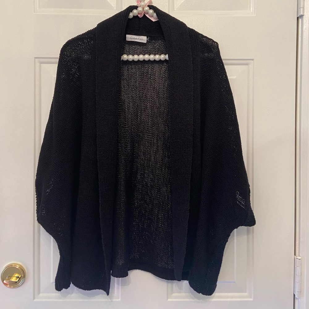 Black Shrug Sweater Calvin Klein